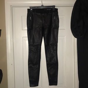 DKNY JEANS Faux Leather Pants